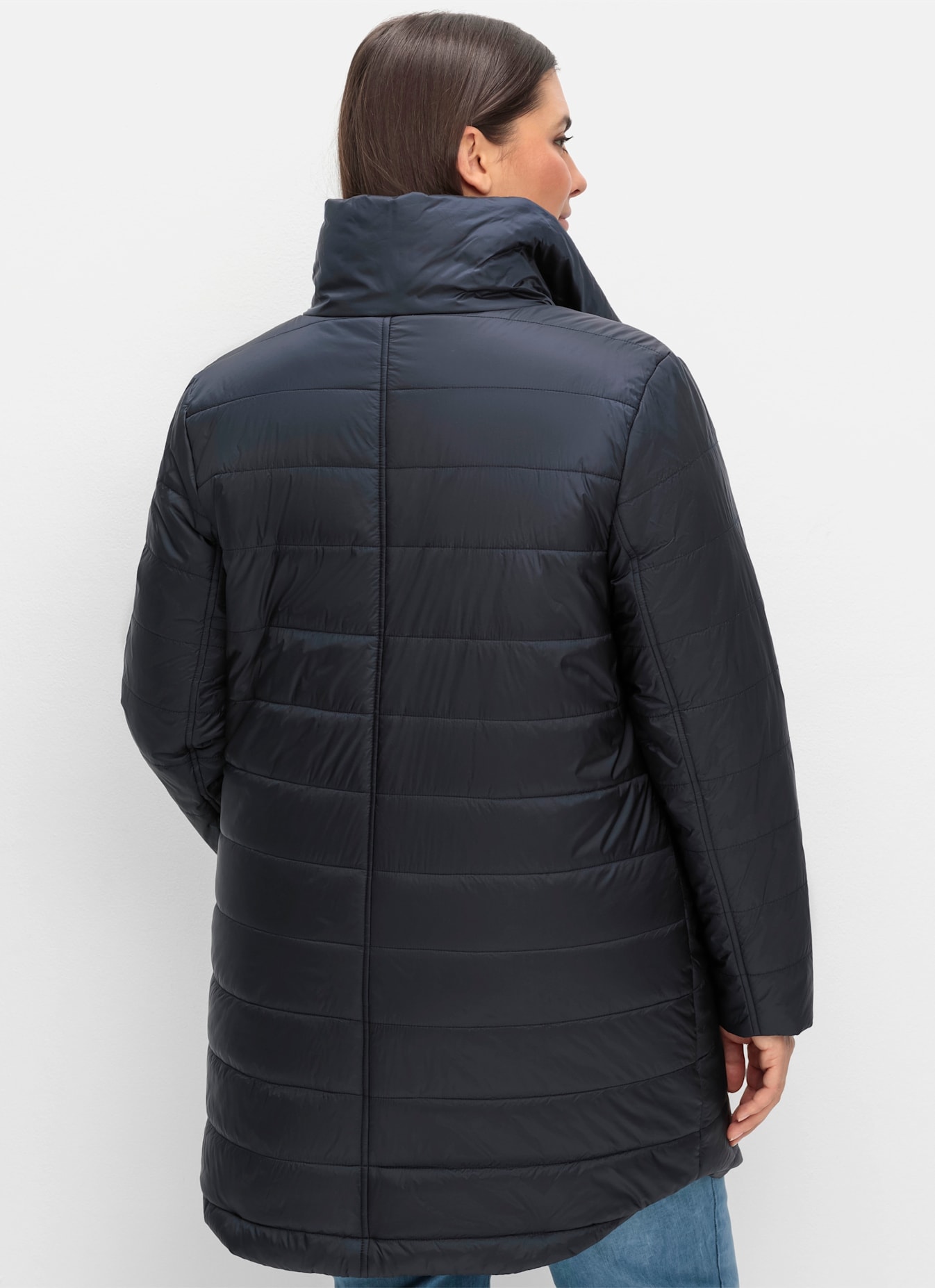 Sheego Steppjacke ohne Kapuze