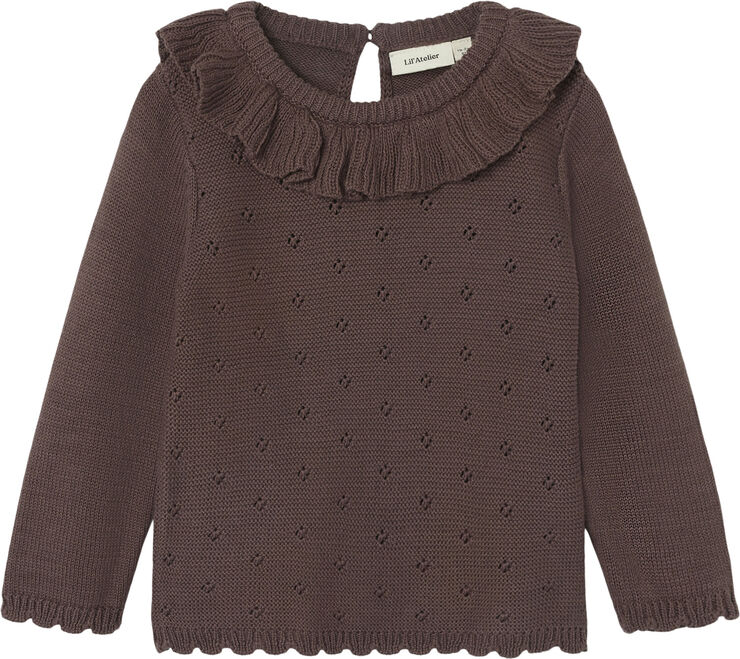 Lil' Atelier NMFLAGUNA LS KNIT LIL Peppercorn