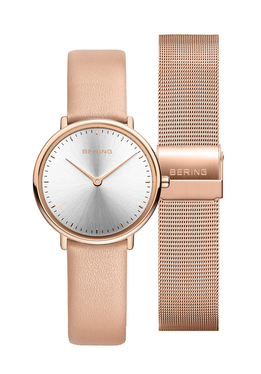 BERING Damenuhr Ultra Slim Set Roségold 15729-960