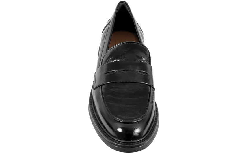 BILLI BI LOAFERS I SORT PRÆGET SKIND