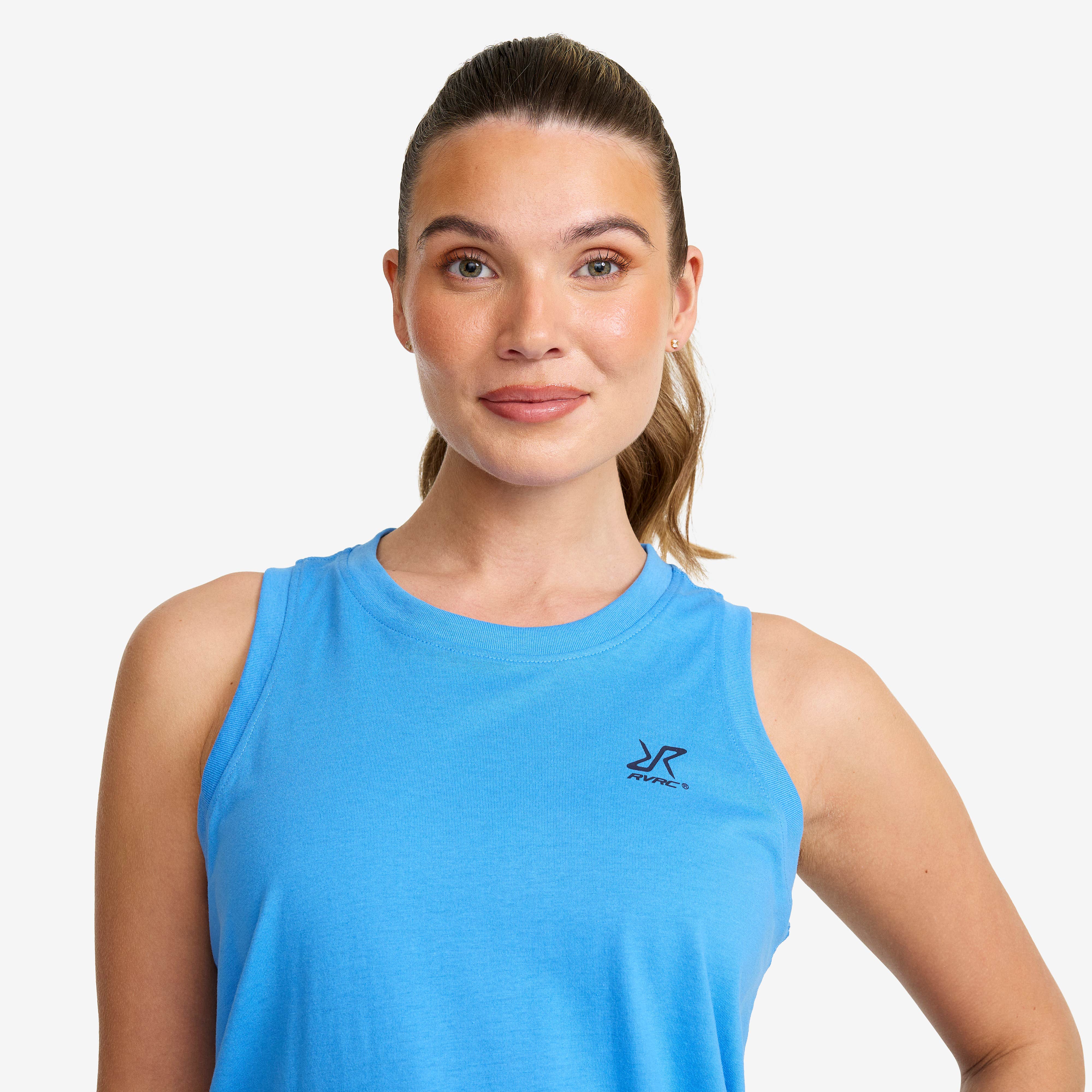Easy Tank Top Dame Azure Blue