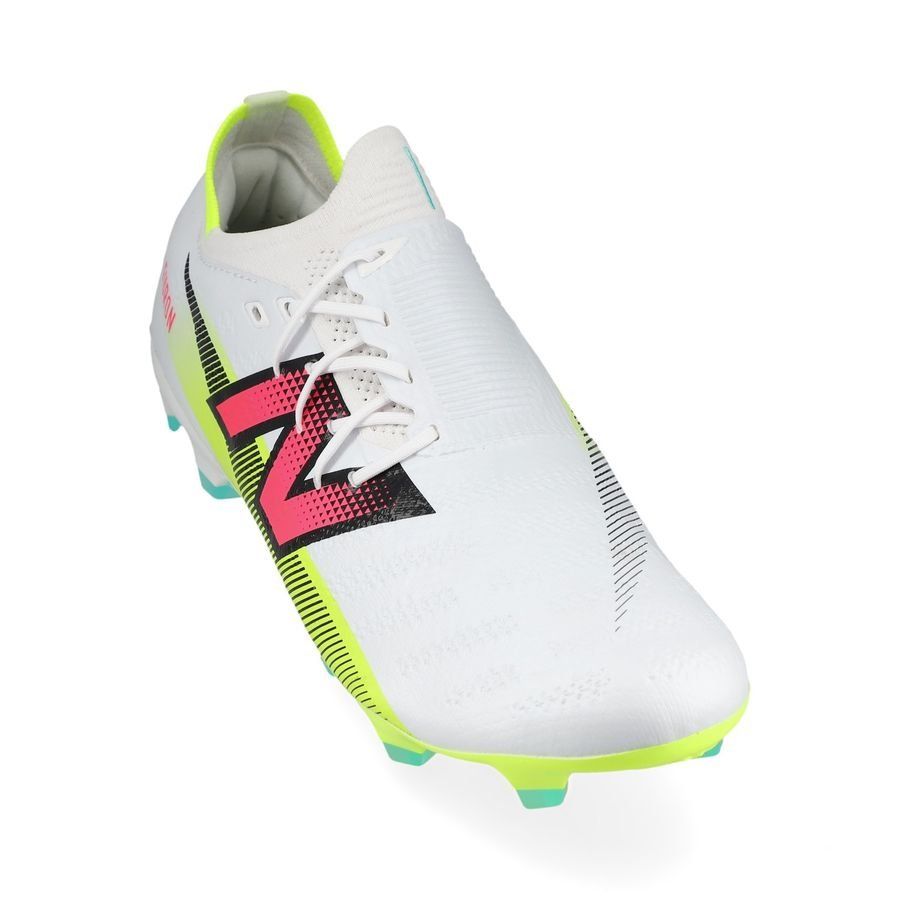 New Balance Furon V7 Pro FG - Blanc/Violet/Jaune Fluo