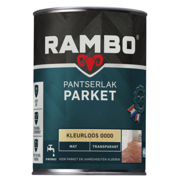 Rambo Pantserlak parket mat transparant kleurloos 1,25 liter