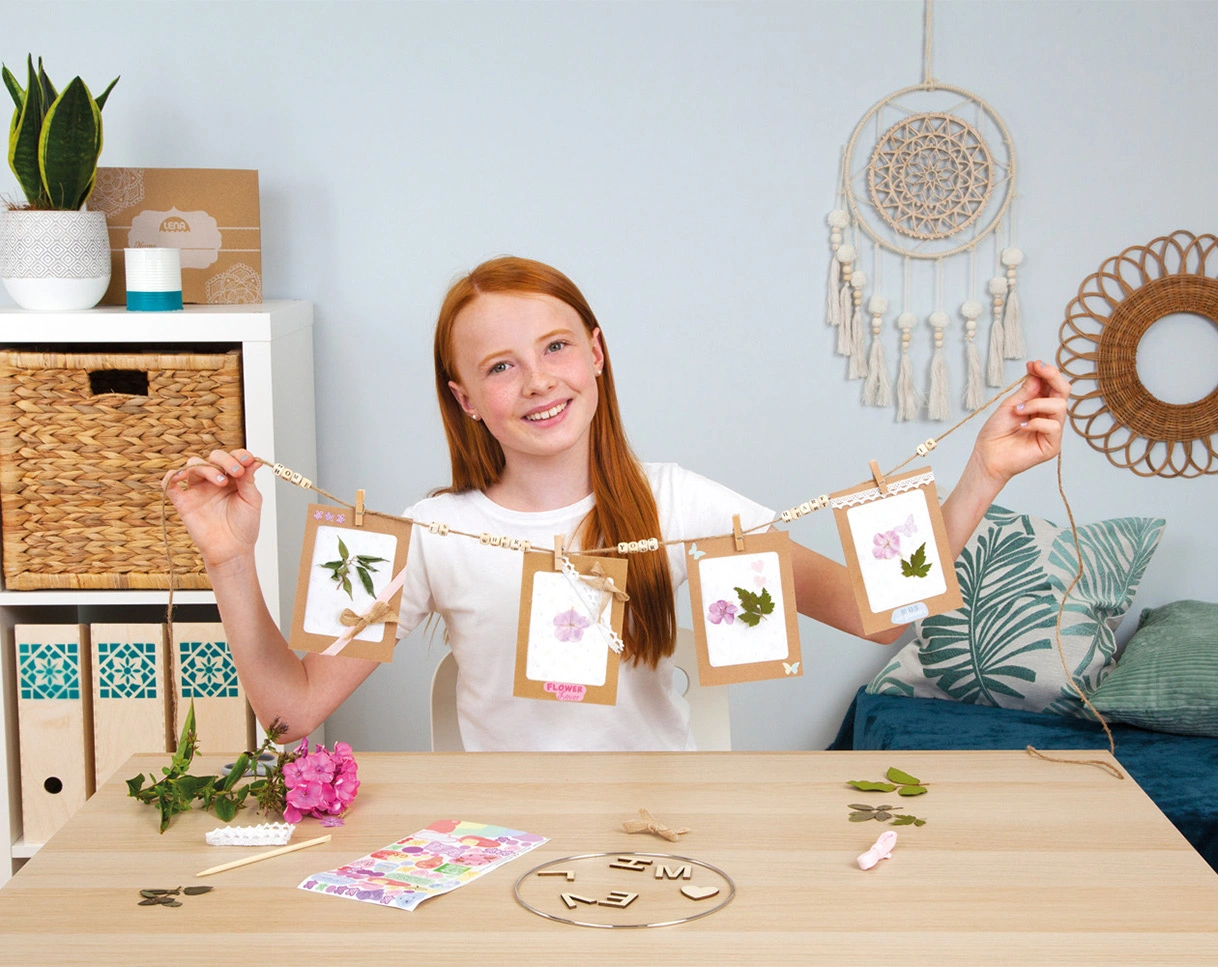 Bastelset ECO UPCYCLING - FLORAL ART in bunt