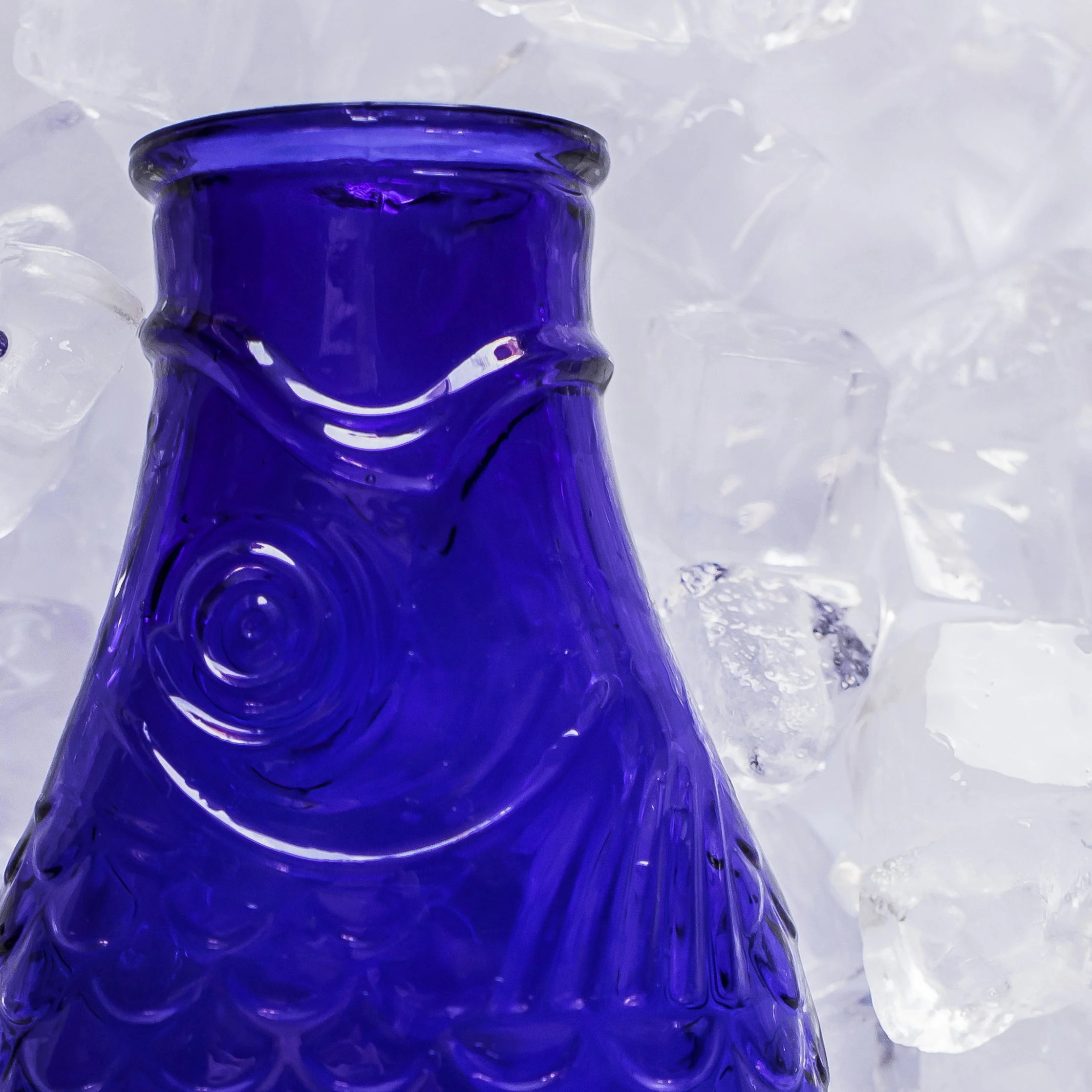 FISH & FISH - Carafe verre | Bleu