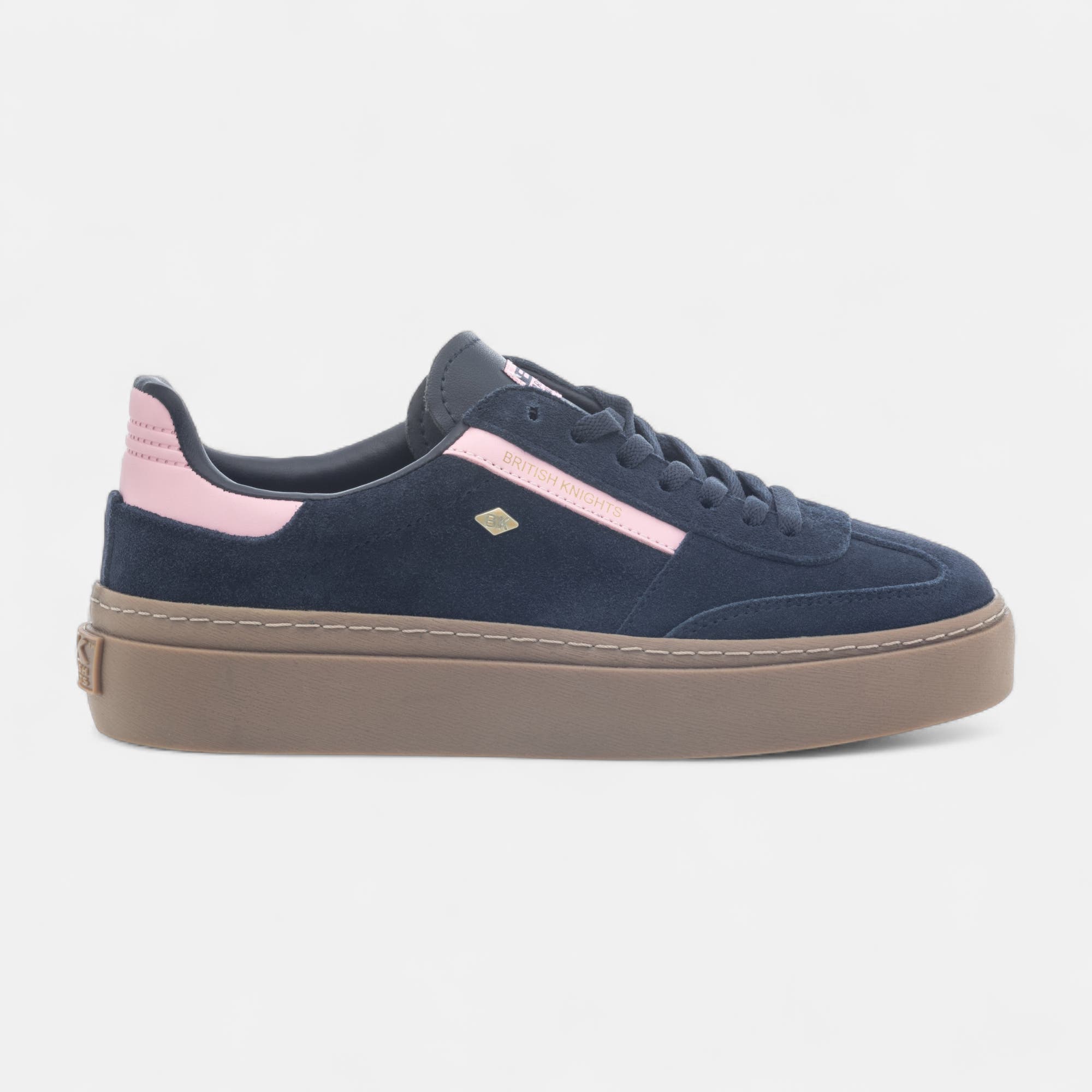 Baskets basses Femme en cuir bleu marine