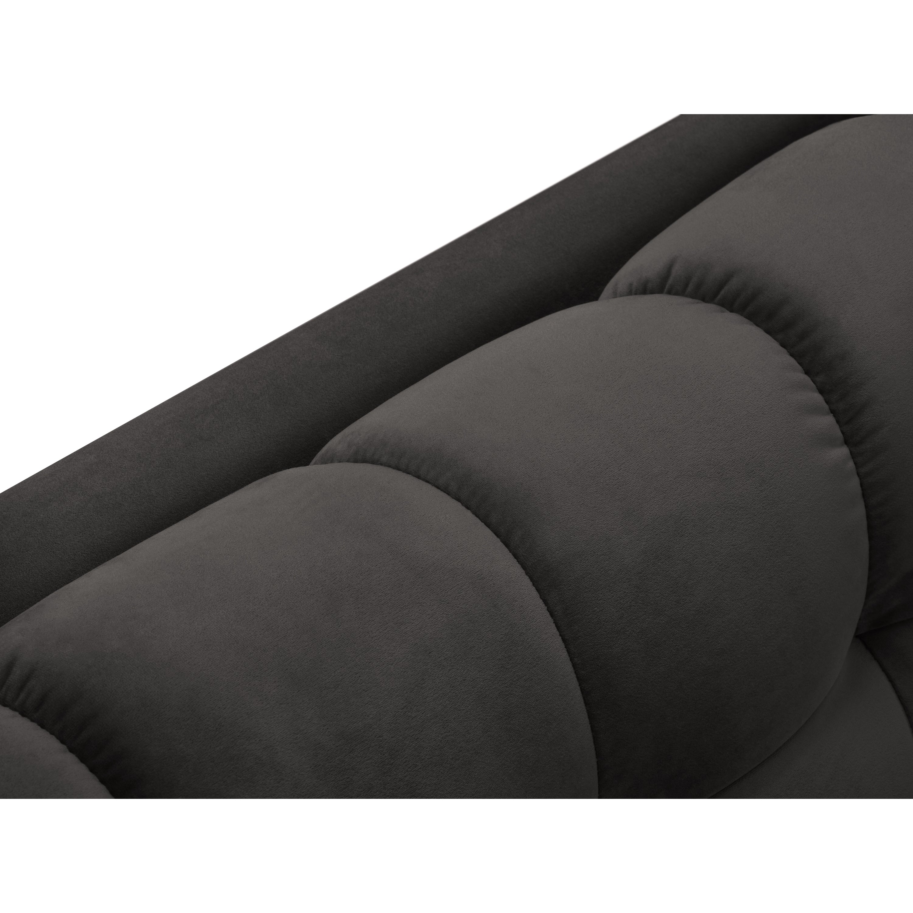 Cosmopolitan Design Bali U-bank - Donkergrijs / Goud