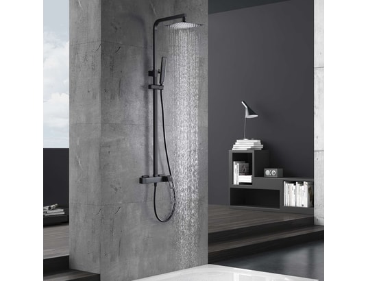 IMEX - Mitigeur de douche Colonne de douche noir mat - suecia