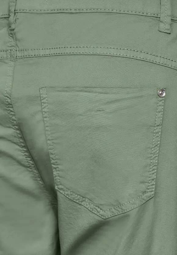 Casual Fit Twill Hose - dry salvia green