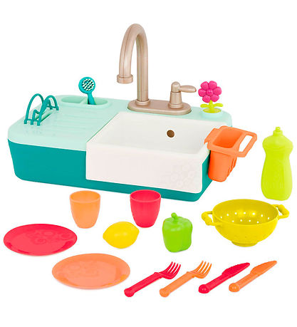 B. toys Spielküche - Küchenspüle m. Wasser - 18 Teile