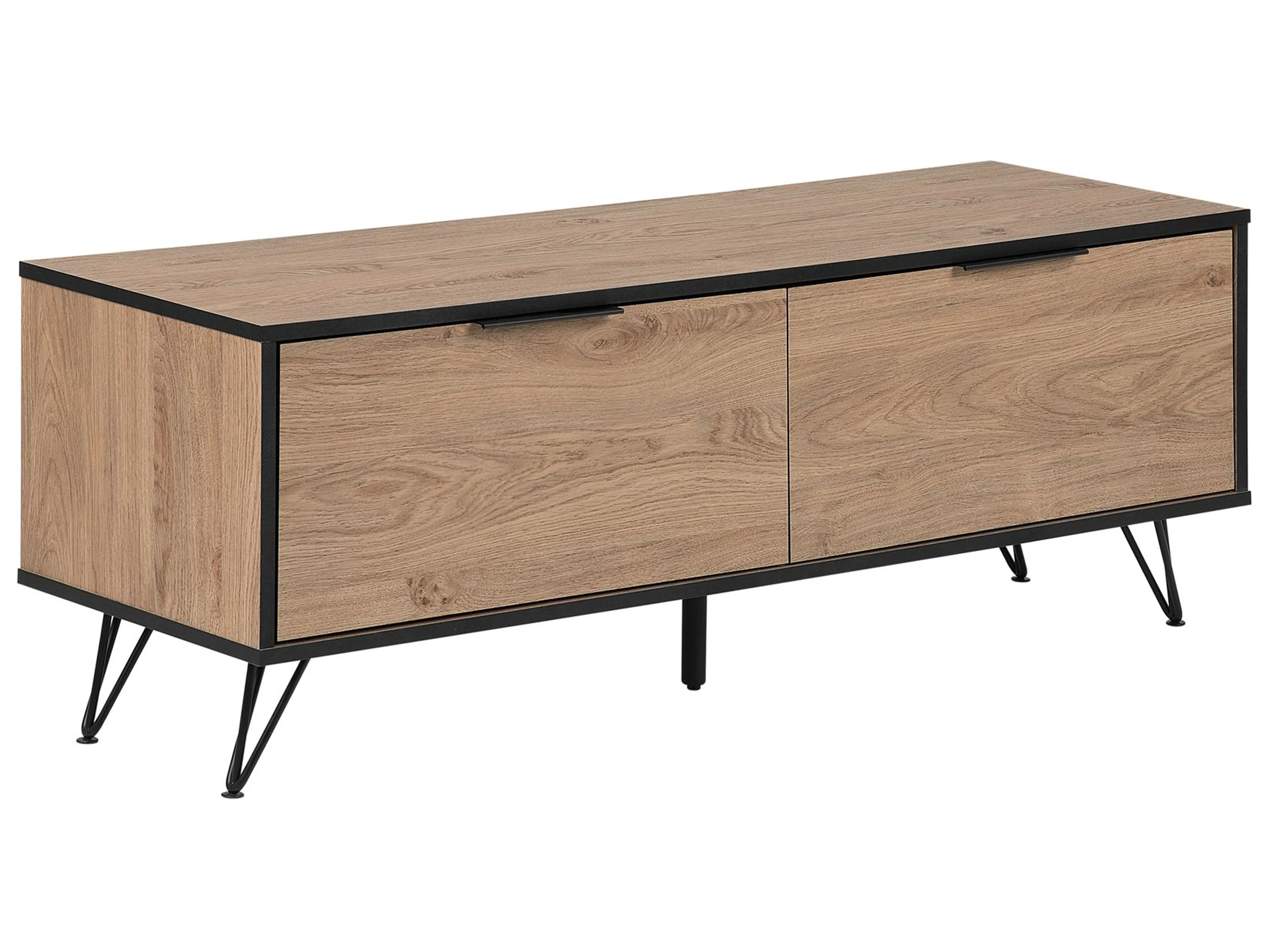 TV-meubel HALSTON Bruin/zwart
