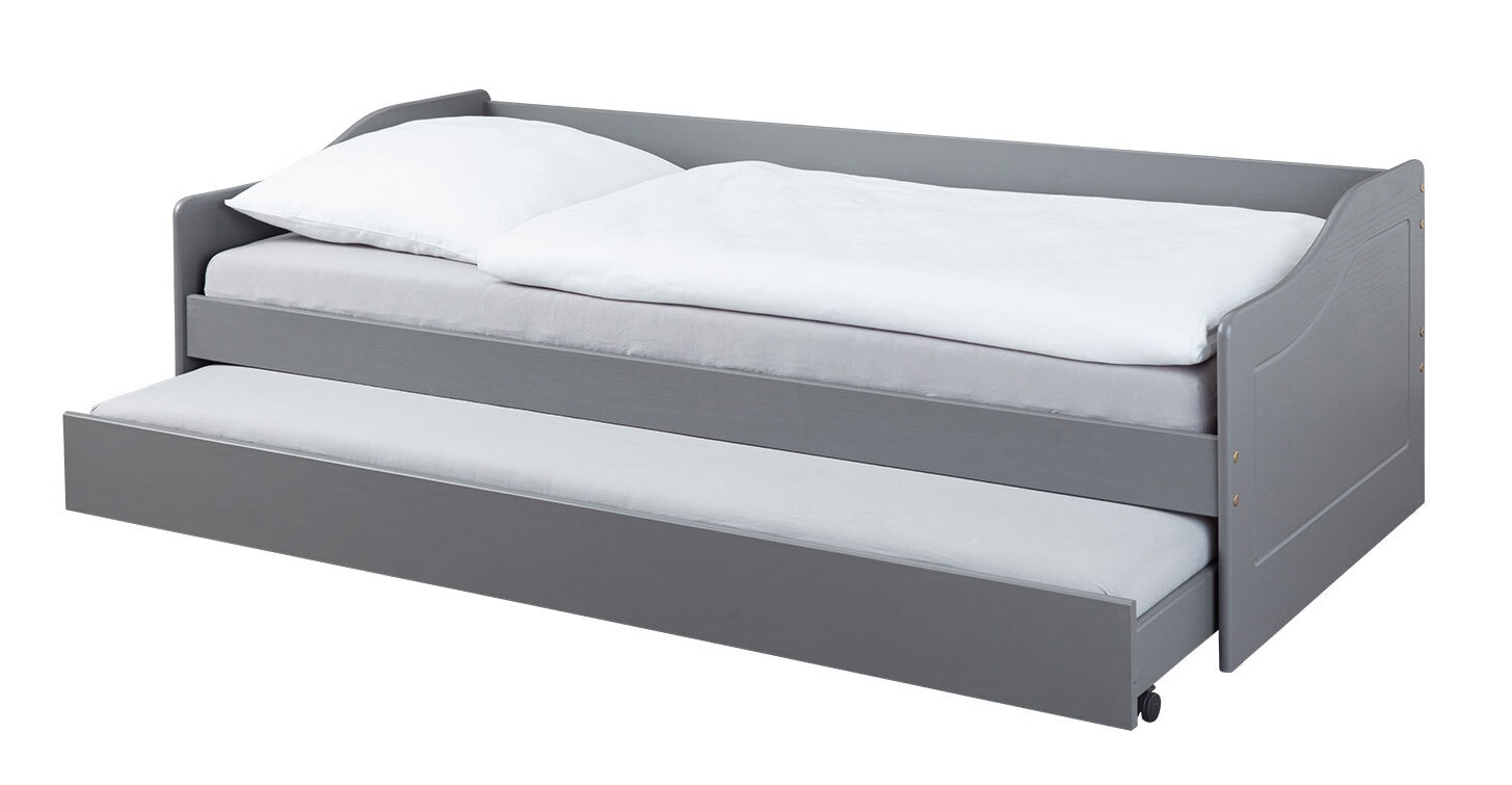 Stauraum-/Funktionsbett LORENZ 90 x 200 cm grau