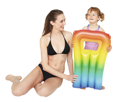 Kindermatras Regenboog Happy People 67 x 43 cm