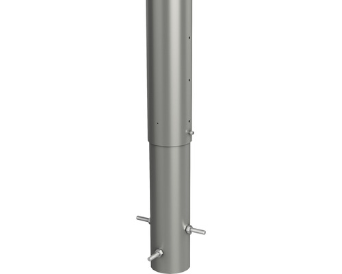 Biohort aluminium paal voor betonneren, 135 cm Ø 8,5 cm, kwartsgrijs metallic