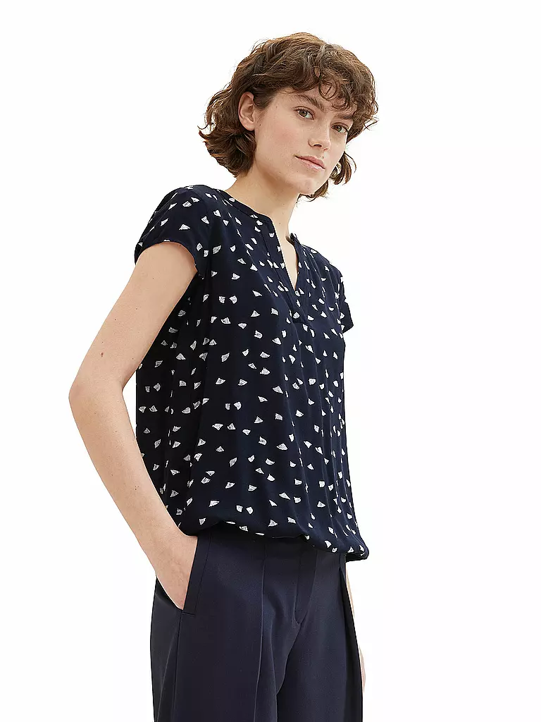 TOM TAILOR Bluse dunkelblau