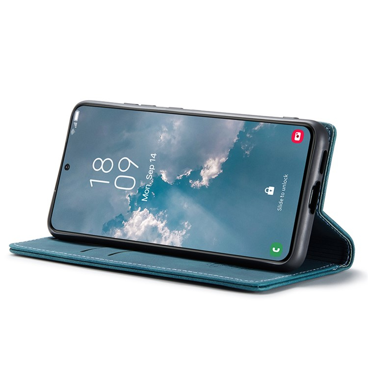 Samsung Galaxy S24  Plus Leder Tasche Flip Wallet Etui mit Kartenfächern - Blaugrün