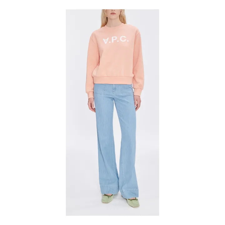 A.P.C. Sweat Elisa Coton Bio | Rose pêche