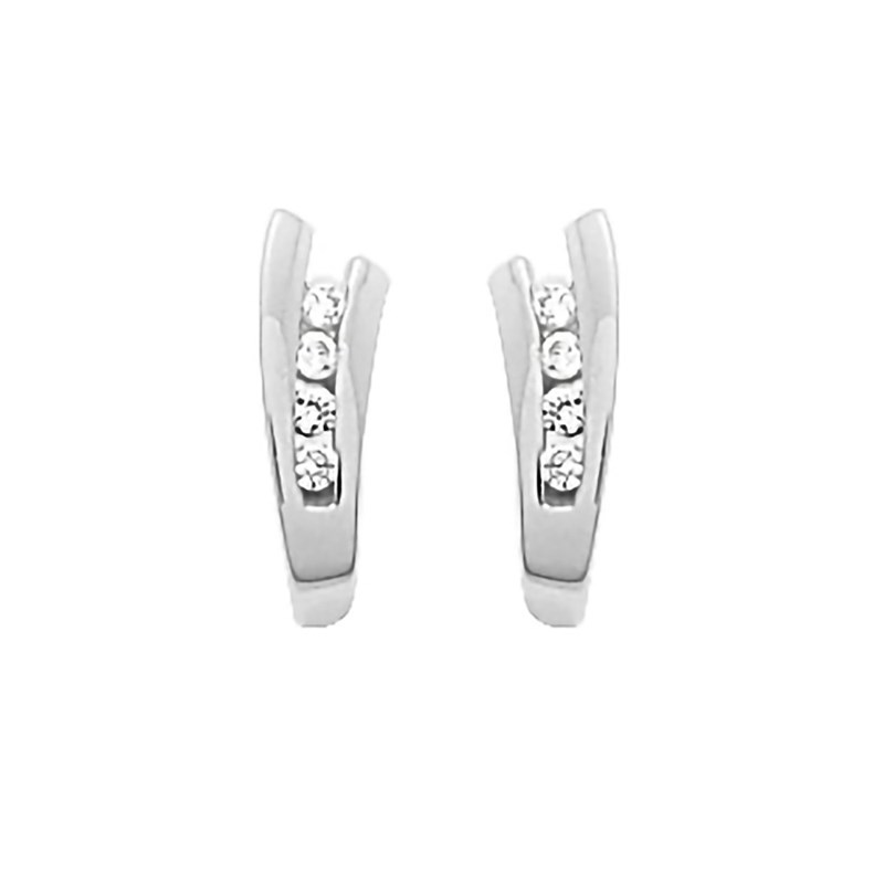 Boucles d'oreilles Femme - Oxyde de zirconium - Or 18 Carats