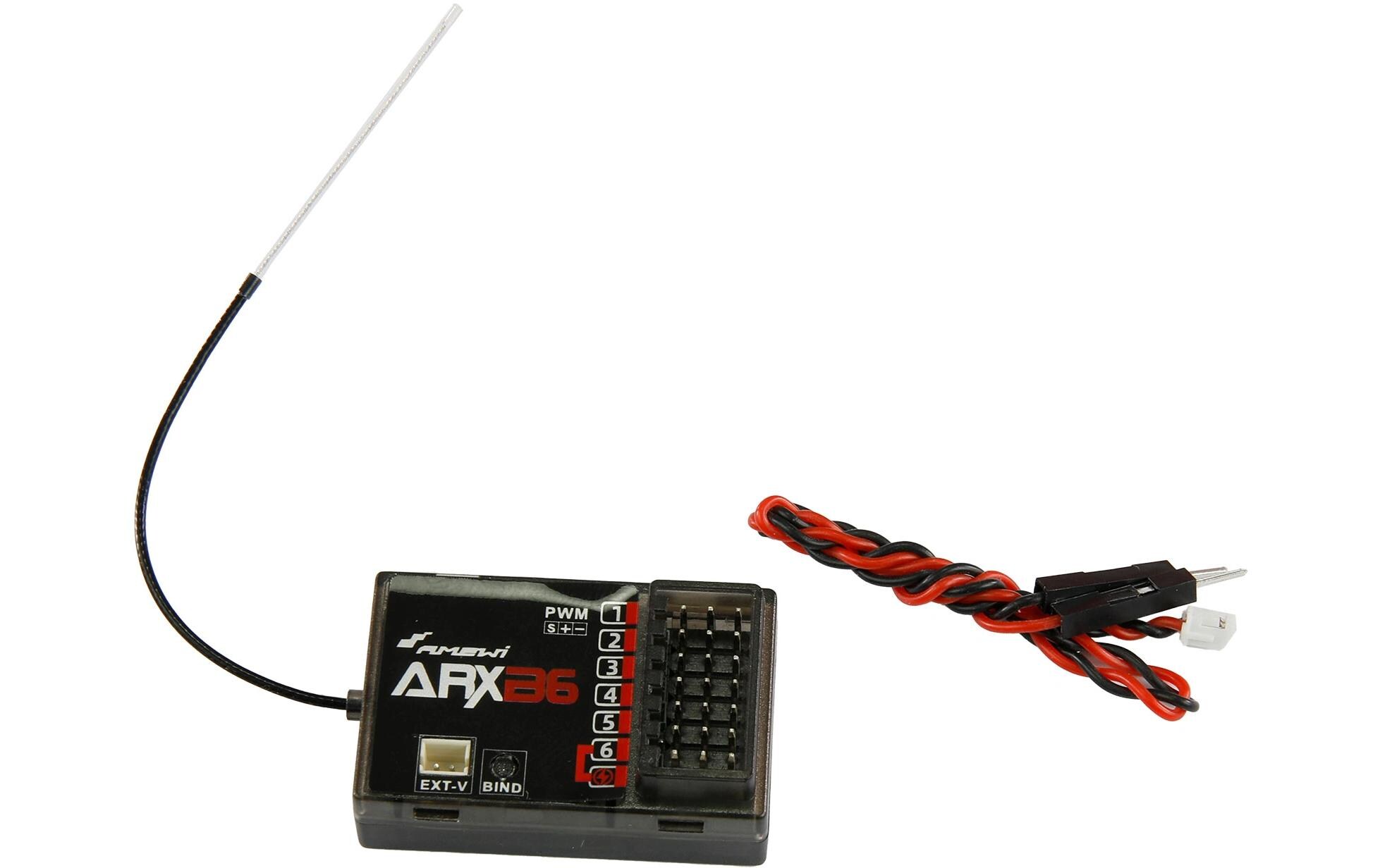 Fernsteuerung ATXB6 2.4 GHz FHSS 6 Kanal6-Kanal-Fernsteuerung inkl. Empfänger