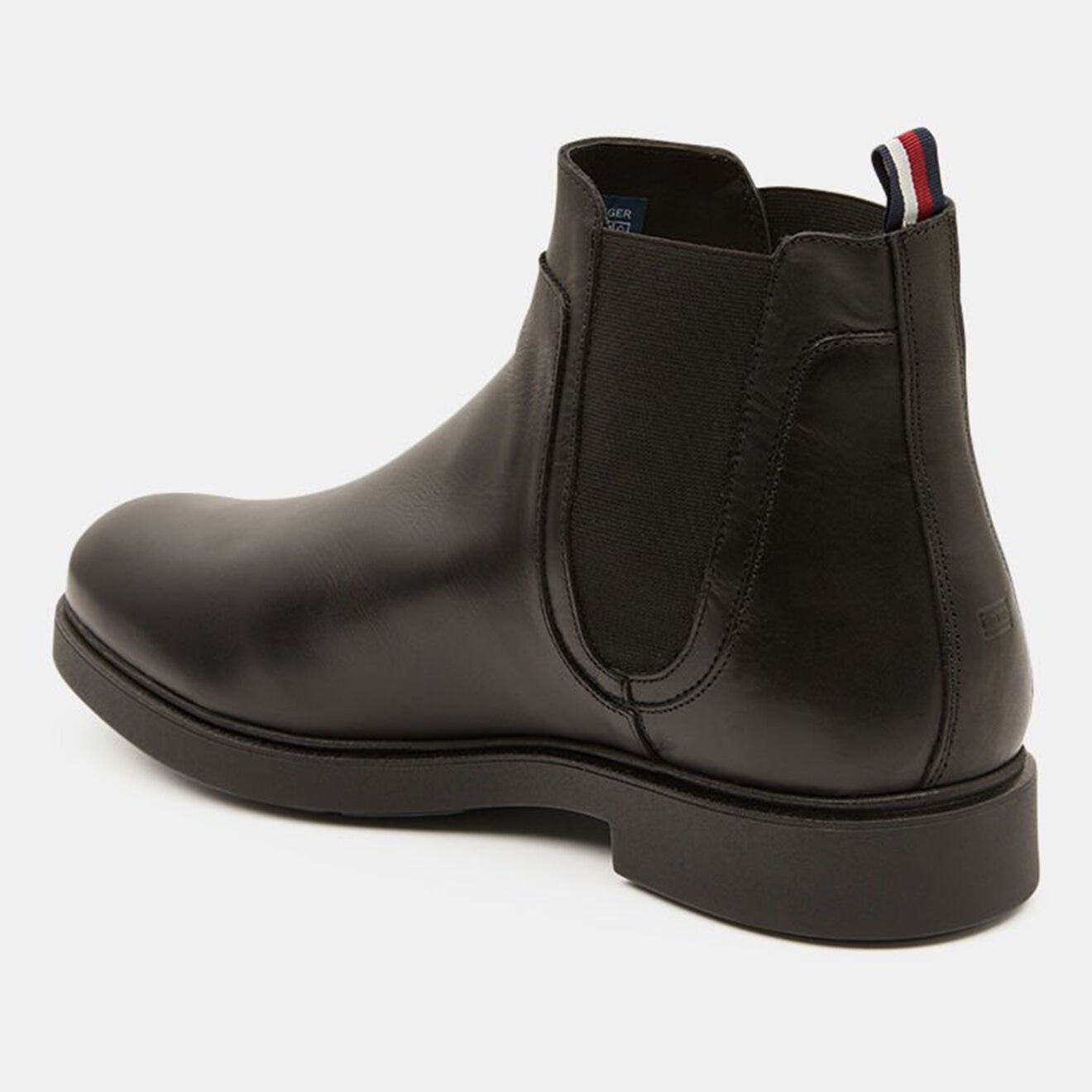 Tommy Hilfiger Chelsea boots en Cuir Elevated noires