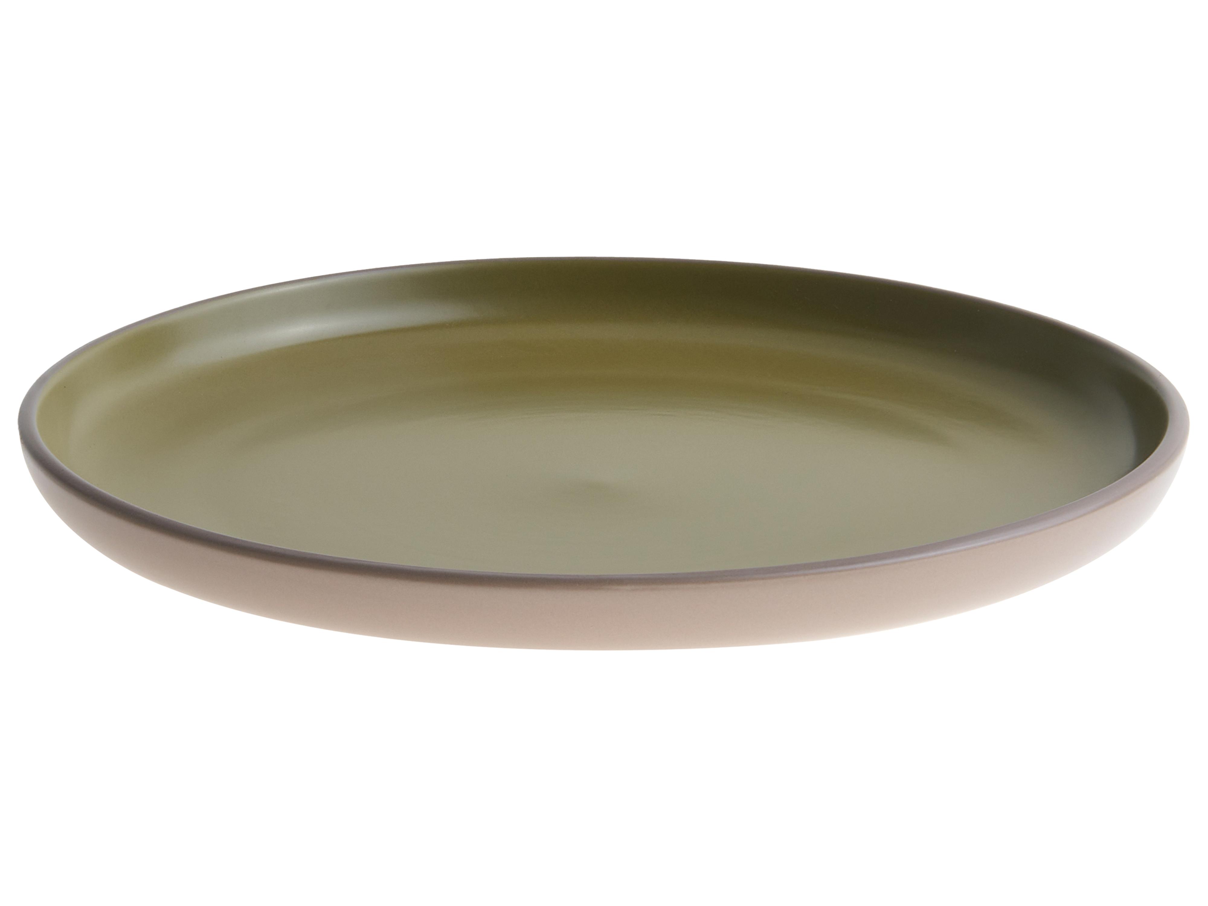 16-delige serviesset NUTMEG Steengoed Beige/groen