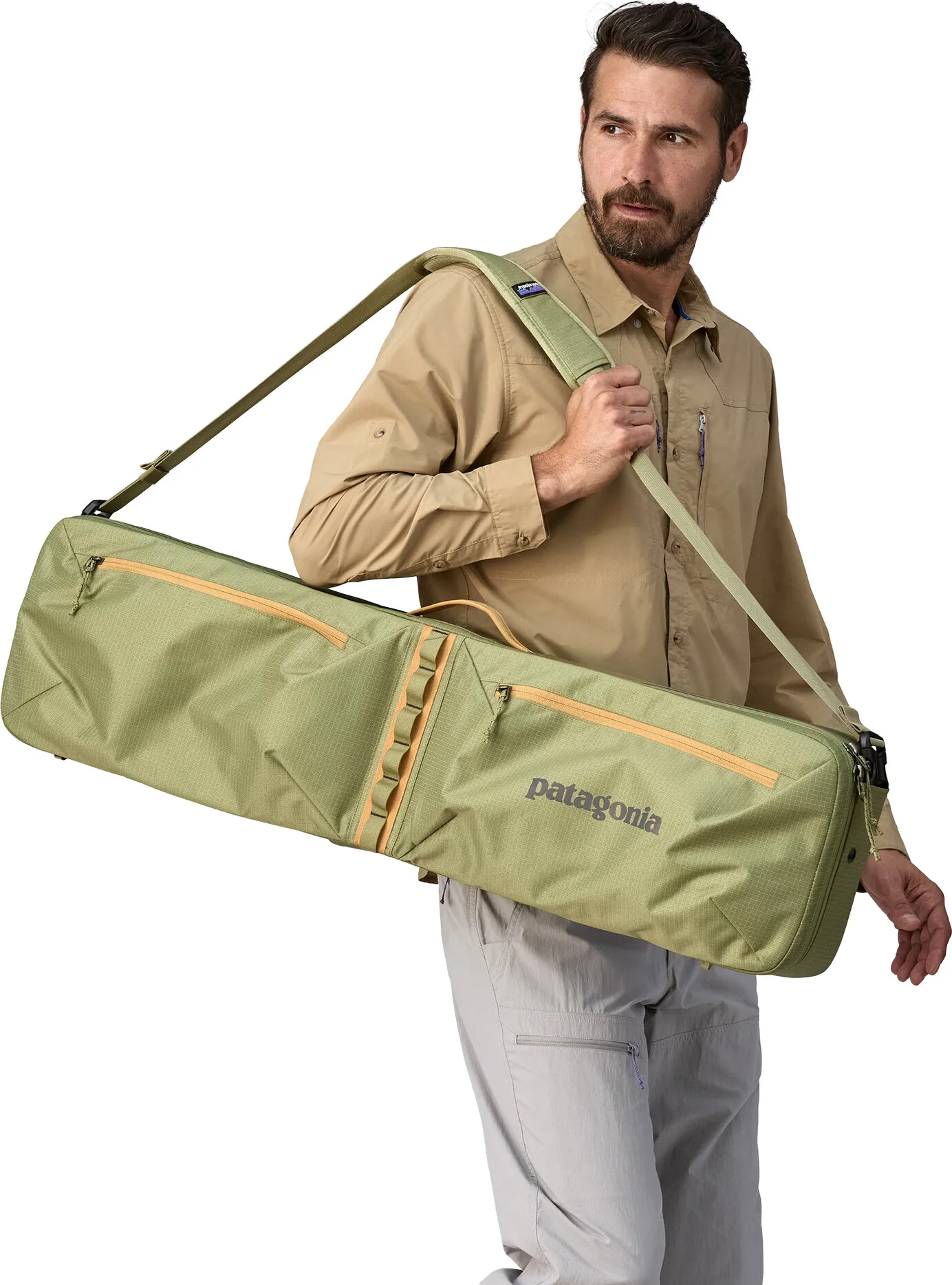 Patagonia Black Hole Rod Case Buckhorn Green