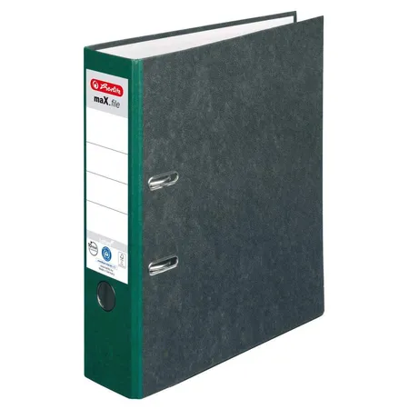 Herlitz Ordner maX.file nature A4 8cm grün