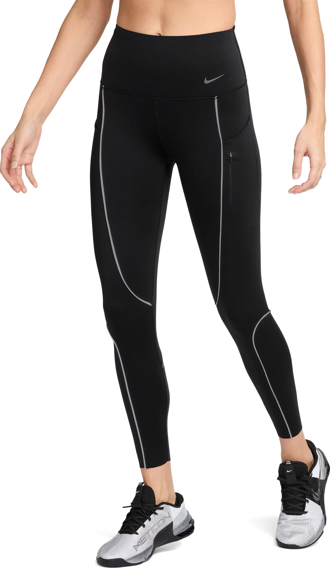 Go High-Waisted 7/8 Tights Dame 010/Black