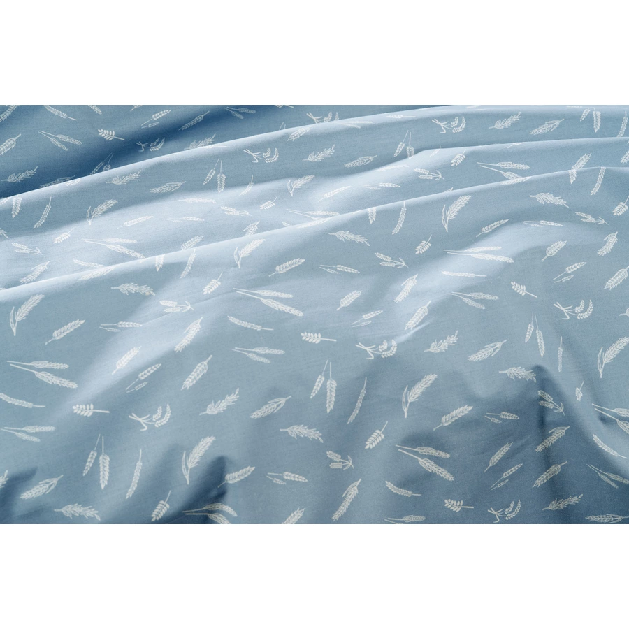 Alvi® Bettwäsche Standard Earth blau 100 x 135 cm