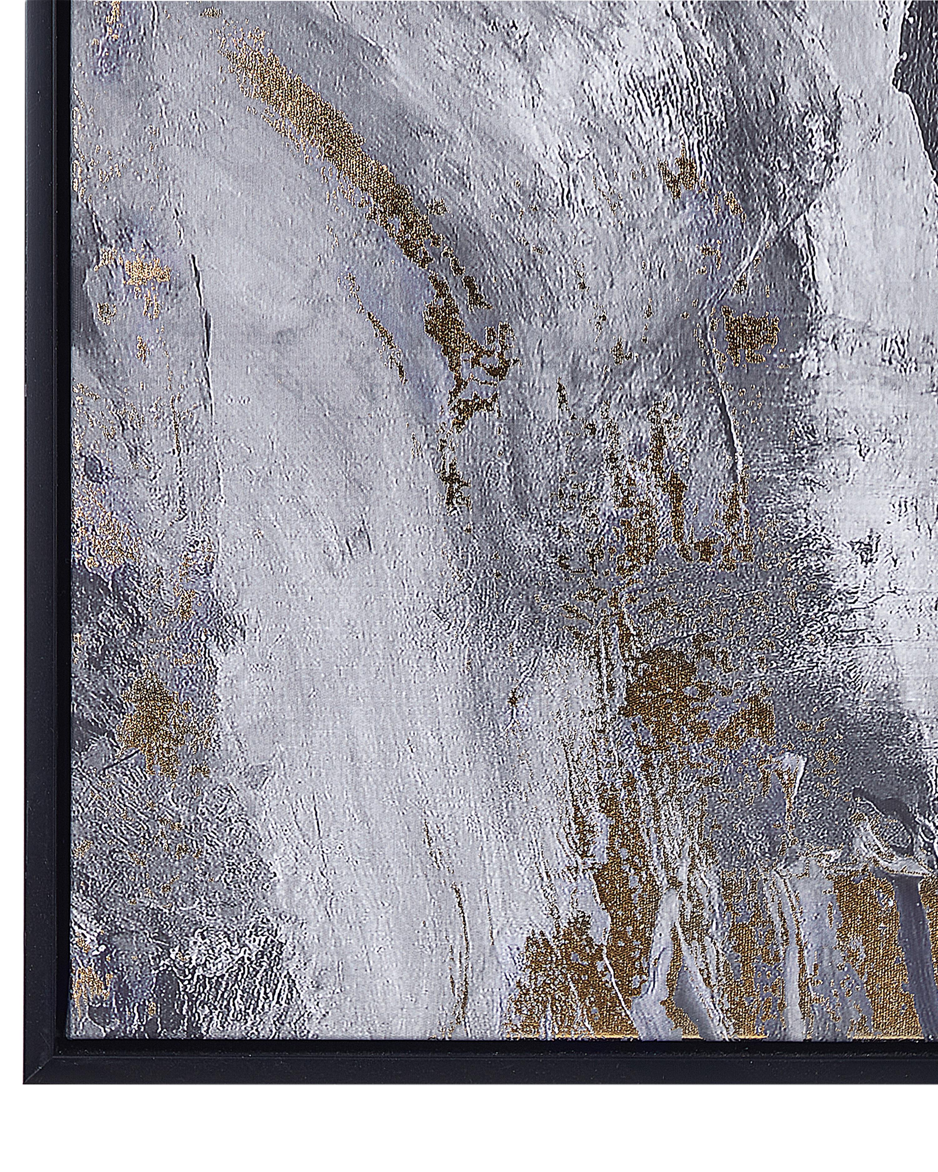 Canvas JESI Abstract motief 83 x 103 cm Grijs