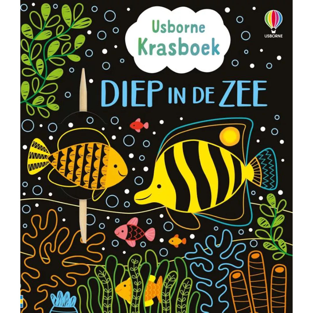 uitgeverij usborne krasboek diep in de zee