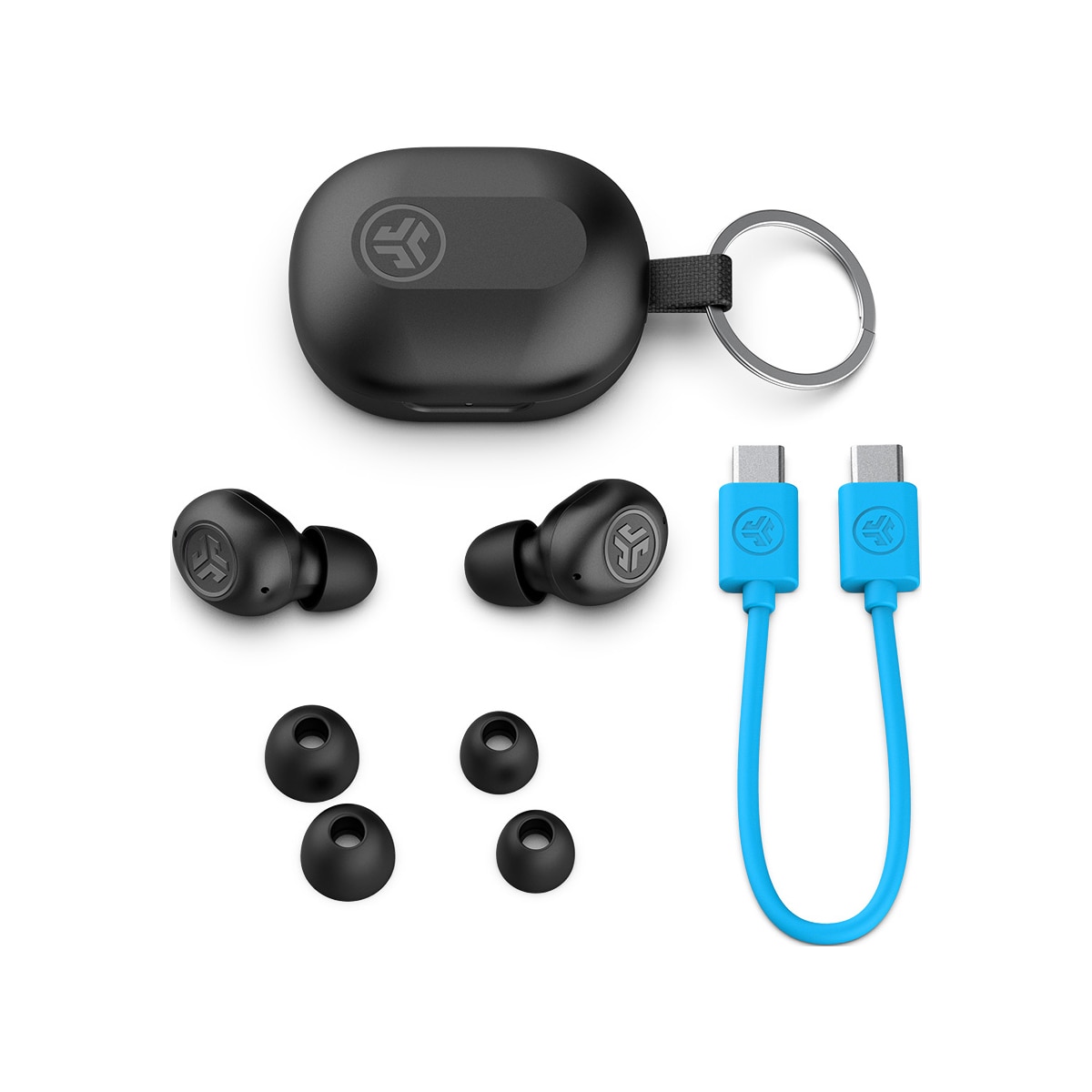 JLab Jbuds Mini helt trådløse in-ear hodetelefoner (sort)