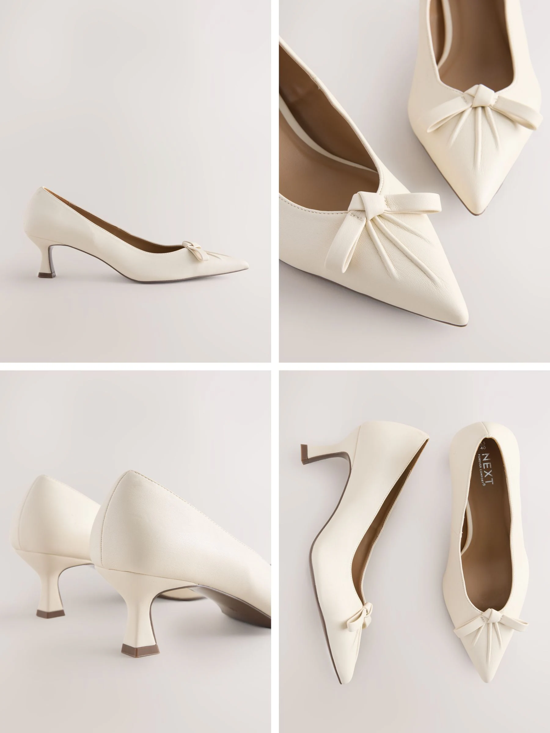 Bone crème - Bow Court Heels