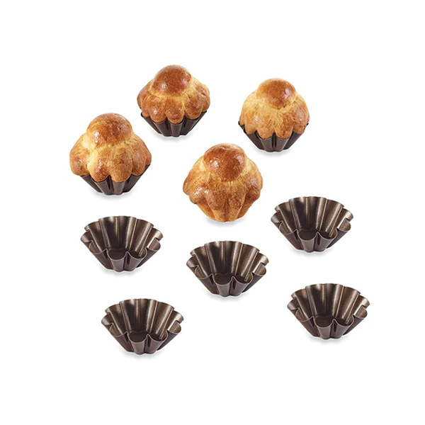 Lot de 8 moules à brioches 6 cm Gobel