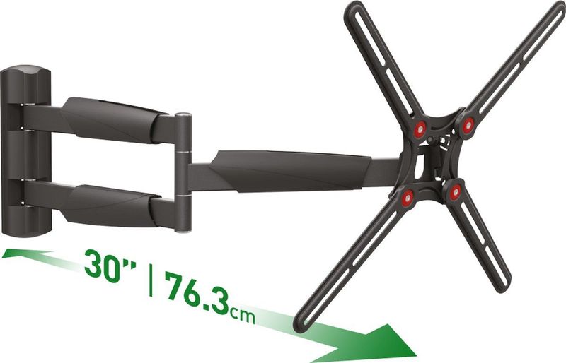Barkan - Extra Lange Full Motion TV-muurbeugel - 13 inch - 65 inch/33 cm - 165 cm - 36 kg - Zwart