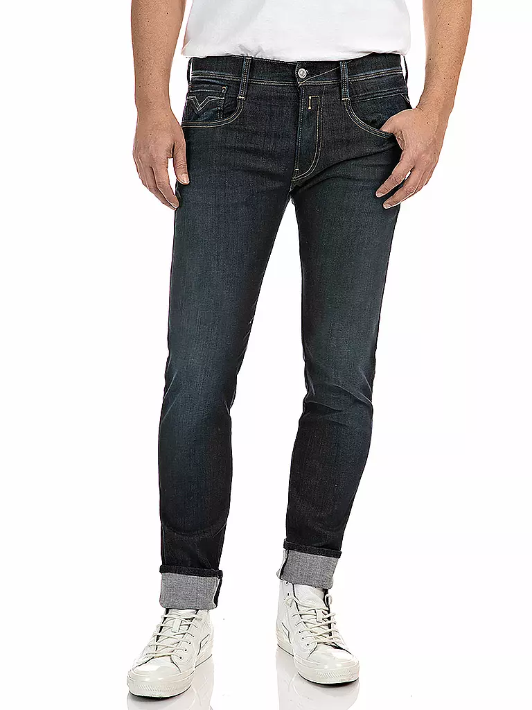 REPLAY Jeans Slim Fit Ambass Hyperflex Reused schwarz