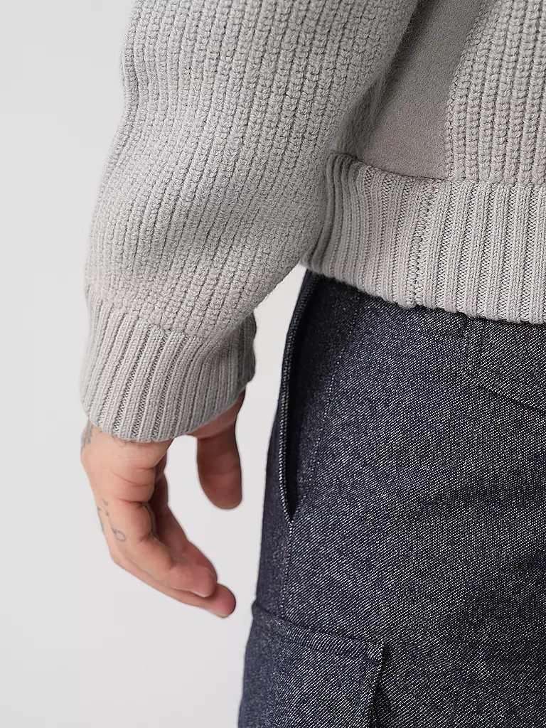 EMPORIO ARMANI Strickjacke hellgrau