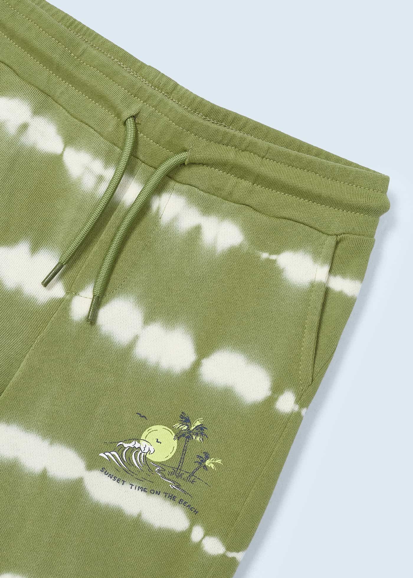Calções de algodão tie-dye para meninos