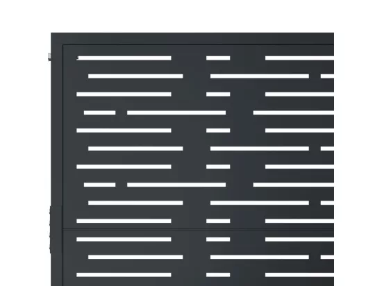 Portail de jardin anthracite 105x180 cm conception de carré