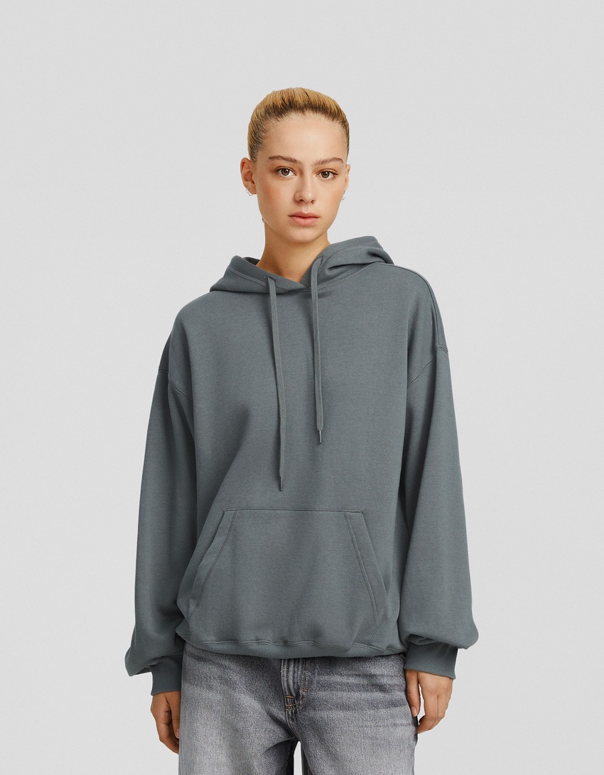 Moletom oversized com bolso
