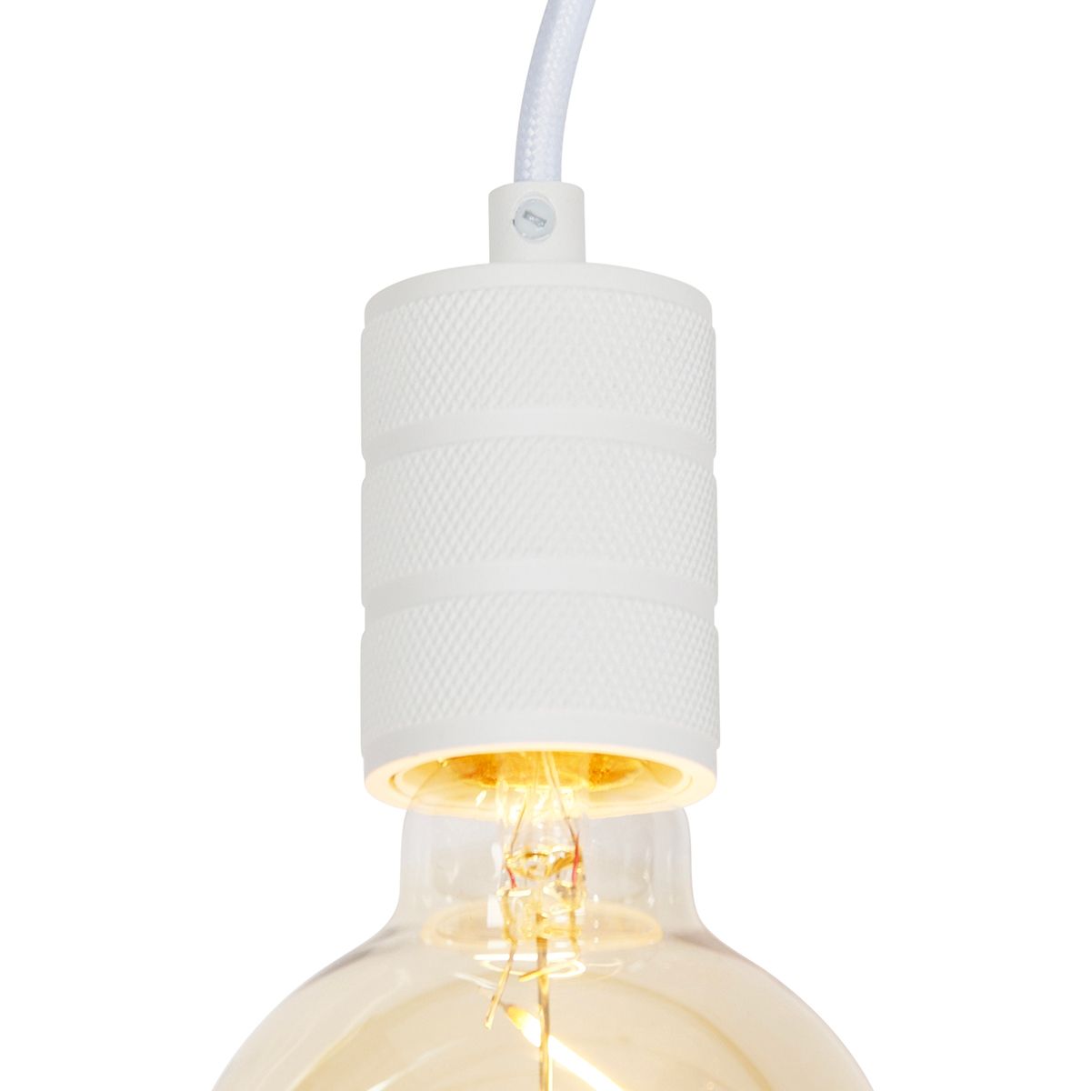 Hanglamp wit voor railsysteem 1-fase - Iconic Cavalux