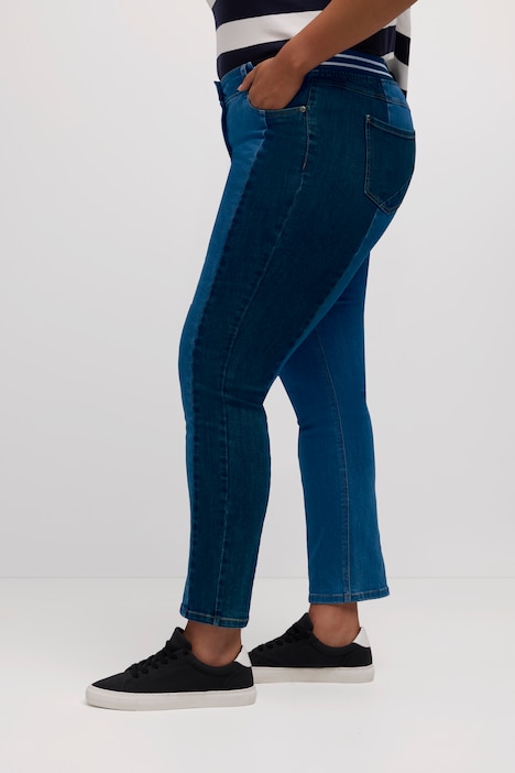 Jeans Sammy, Slim, Denimmix, Langsnaht, Elastikbund