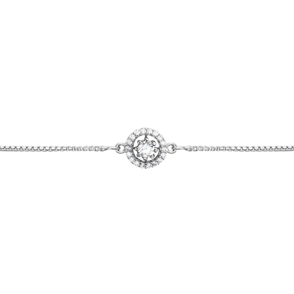 Bracelet Argent Blanc Angerona Oxydes De Zirconium