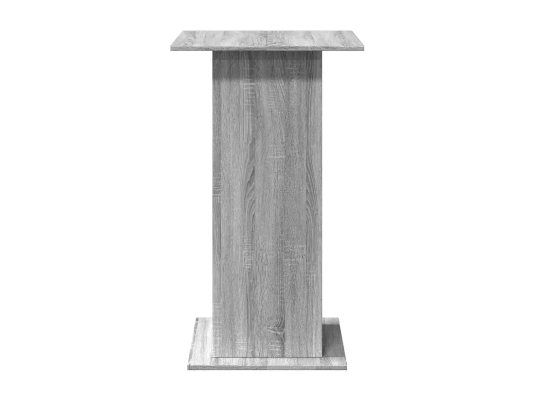 Table de bar avec rangement sonoma gris bois d'ingénierie