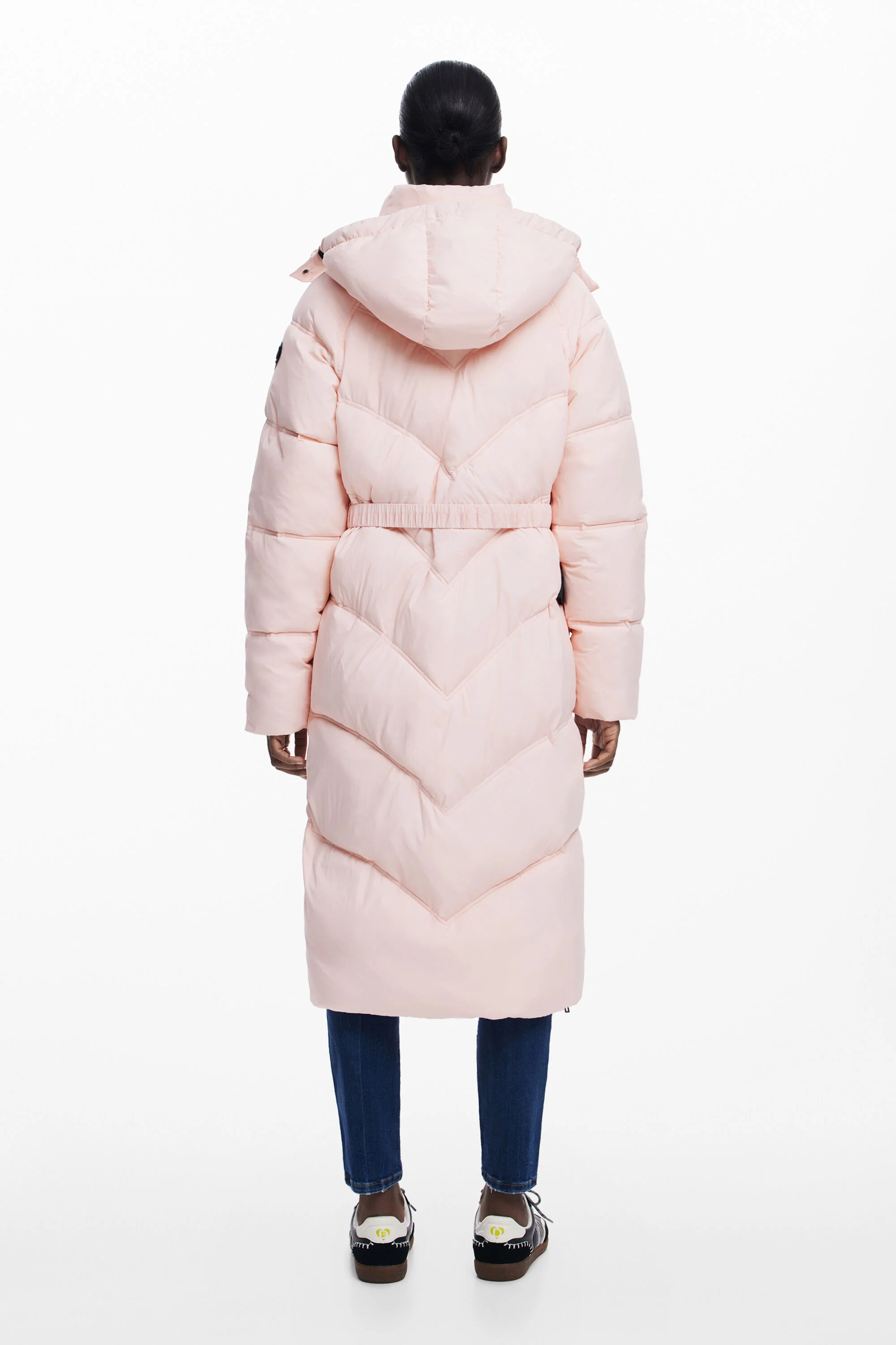 Casaco acolchoado rosa