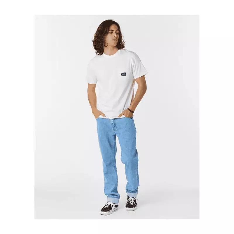 Teeshirt RIPCURL Horizon Badge S/S Tee Bone
