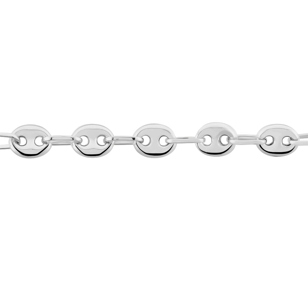 Bracelet Dami Maille Grain De Cafe Or Blanc