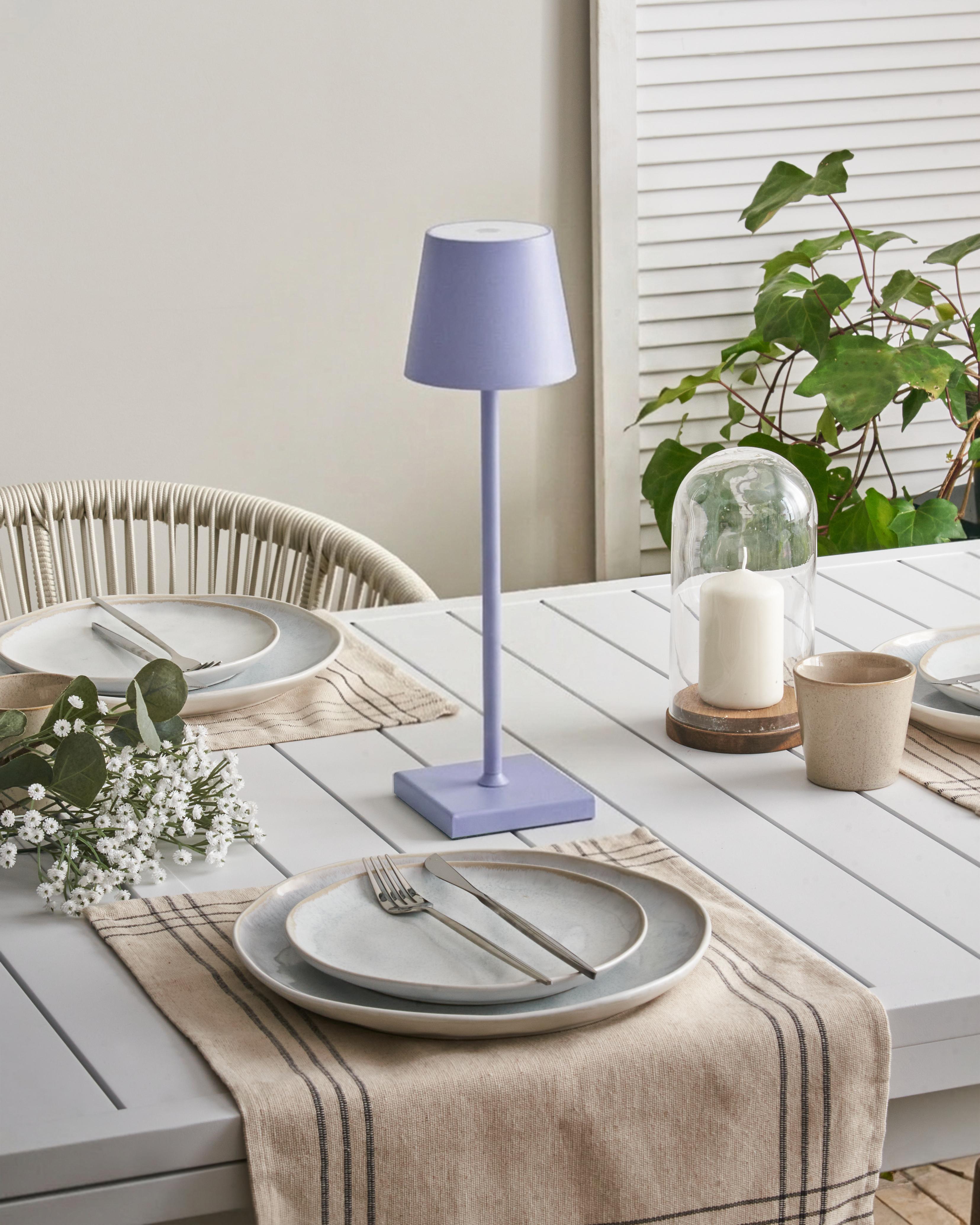 LED draadloze tafellamp BACEIRO Metaal Lichtviolet