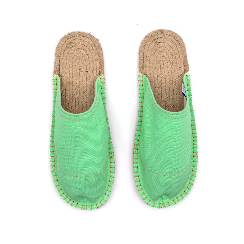 Mule Espadrille Vert Menthe