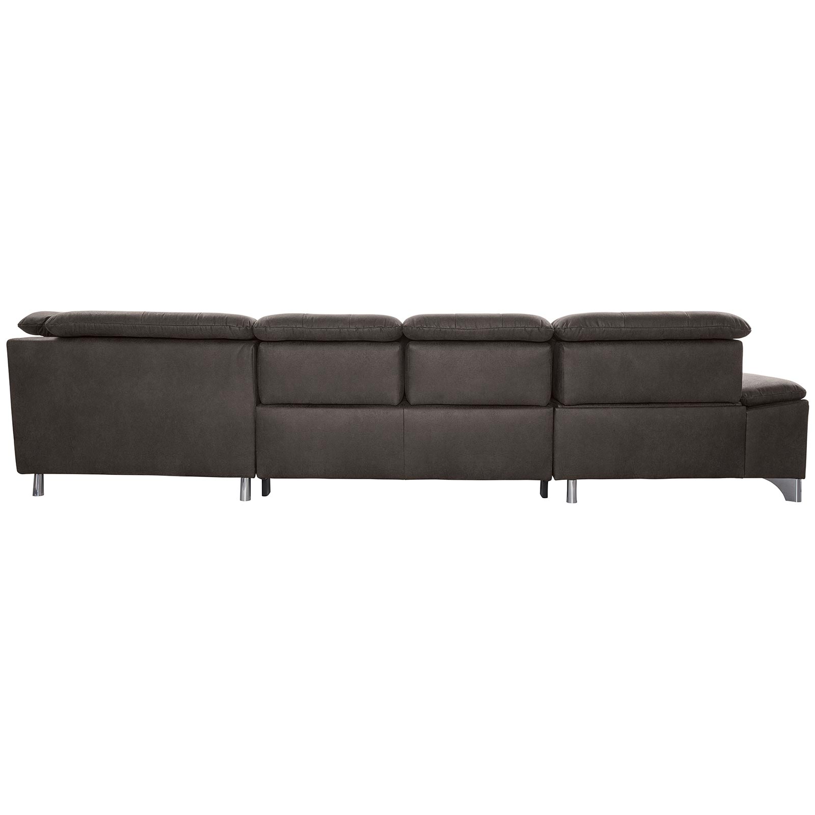 polsterpower Wohnlandschaft - Saddle anthrazit - Basismodell - Recamiere links